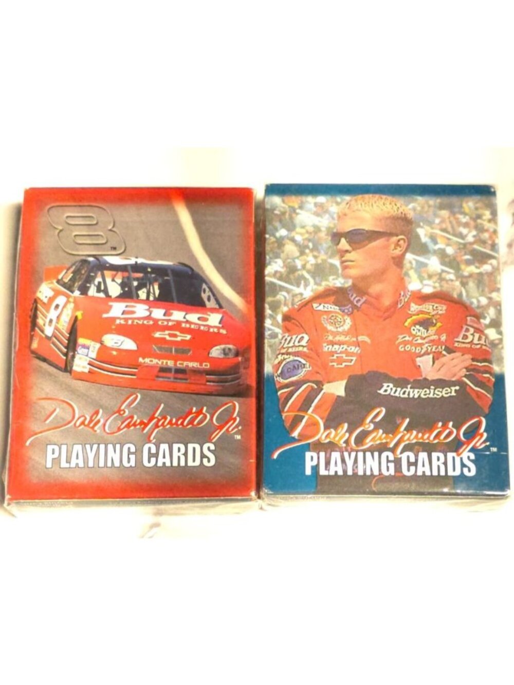 New In Package Dale Earnhardt Jr. NASCAR 2000 Playing Cards Set Of 2 Collectible
